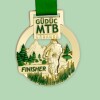 Individuelle Medaille 60 mm, 1-farbiger weicher Emaille