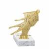 Fußball (Torwart) Goldfigur mit Basis