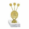 Dartscheibe) Goldfigur mit Basis