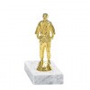 Jongleur (männlich) Goldfigur mit Basis