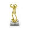 Bodybuilder Goldfigur mit Basis