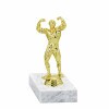 Bodybuilder Goldfigur mit Basis