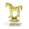 Pferd reiten) Goldfigur mit Basis