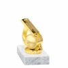 Fußball (Pfeife) Goldfigur mit Basis