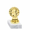 Hund (Pfote) Goldfigur mit Basis