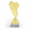 Fußball Torwart Goldfigur mit Basis