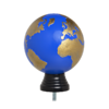 Globus Bunte Figur mit Basis