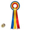 Rosette blau-gelb-rot