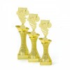 Fußballthema auf goldenem Säulenständer