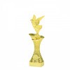 Taube (groß) auf goldenem Säulenständer