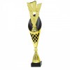 Platz auf einer schwarz-goldenen Trophäe