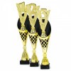 Platz auf einer schwarz-goldenen Trophäe