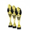 Auto Thema auf einer schwarz-goldenen Trophäe