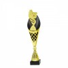 Eishockey auf einer schwarz-goldenen Trophäe