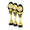 Scheibenhalter auf einer schwarz-goldenen Trophäe