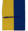 Blau-Gelb 20 mm Genähtes Medaillenband